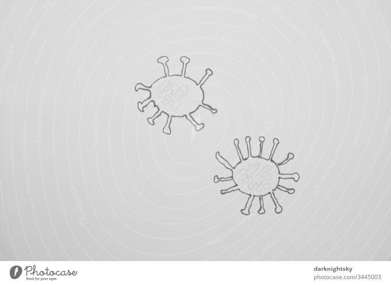 CoViD-19 Disease Illustration covid-19 illustration pandemic coronavirus Virus Corona virus Epidemic Healthy Illness Risk of infection Protection RNA DNA