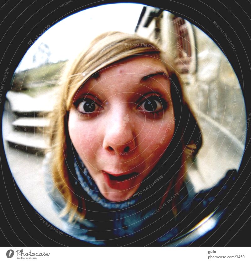 fisheye Wide angle Woman Eyes Fisheye Circle