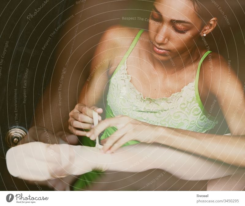 the dancer, havana - cuba young cuban dances old havana woman people wall portrait lifestyle city skirt tulle stone young dancer poses art performance