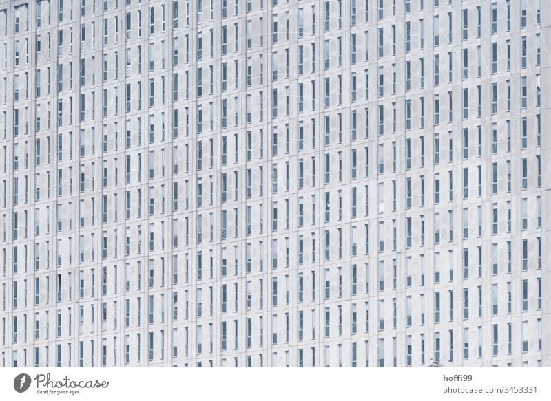 Monotone window facade High-rise Facade High-rise facade Office building Architecture Glas facade Line Arrangement Stagnating Surrealism Symmetry Design