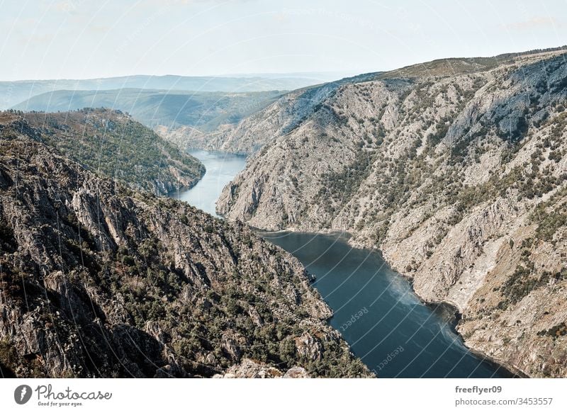 Sil canions from above Ourense background beautiful beauty blue canyon countryside environment europe field forest galicia gorge grape green landscape lookout