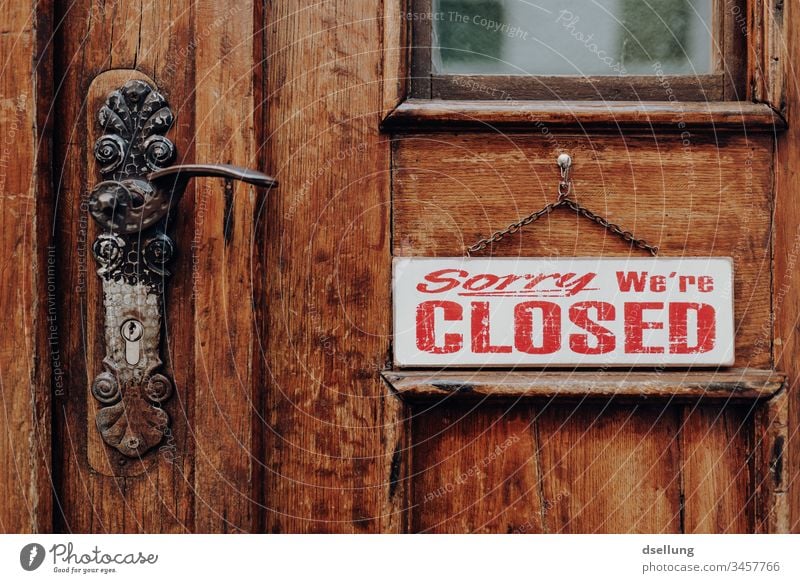 Locked wooden door that won't open anytime soon... Wooden door iron hinges Door Brown Closed Ancient Beautiful Front door Historic Historic Buildings Goal