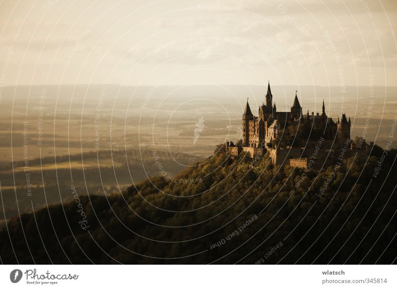 Hohenzollern Castle Architecture Old town Esthetic Loneliness Eternity Calm Colour photo Exterior shot Copy Space left Copy Space top Copy Space bottom