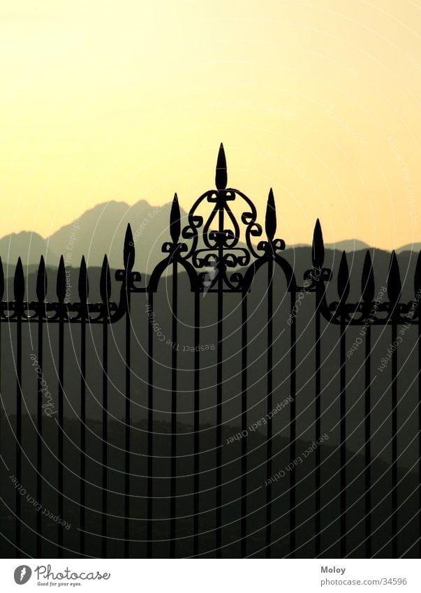 ronda Far-off places Mountain Ronda Romance Sunset Classic Spain Dusk Europe Handrail Colour photo Exterior shot Deserted Evening Silhouette Back-light Moody