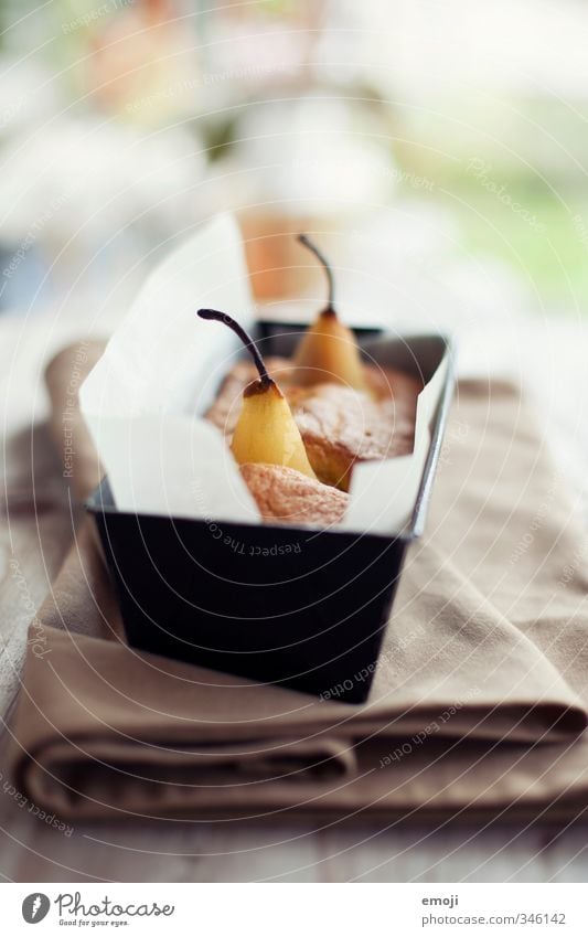 cakes Fruit Cake Dessert Candy Nutrition Slow food Delicious Sweet Pear Baking tin Food photograph Colour photo Interior shot Deserted Day