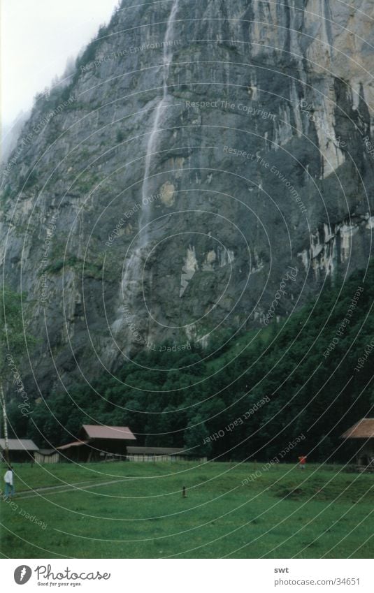 Lauterbrunnen Switzerland Eiger Mountain Alps Waterfall Interlaken