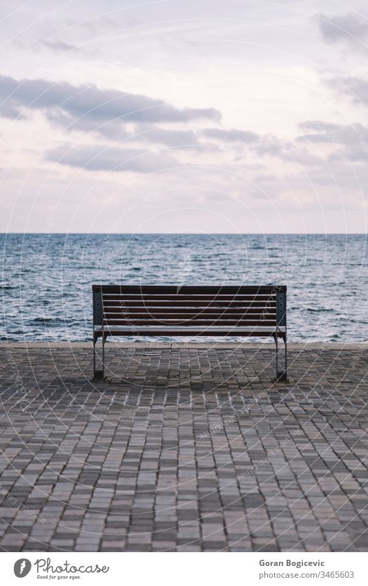 Bench on the beach blue water bench travel coast summer tourism sea nature landscape europe mediterranean sky sunny horizon coastline island beautiful calm