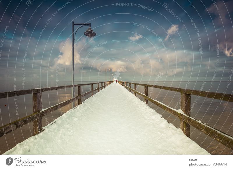 The White Path Ocean Winter Snow Environment Nature Landscape Sky Horizon Climate Gale Coast Baltic Sea Bridge Lanes & trails Wood Exceptional Dark Fantastic