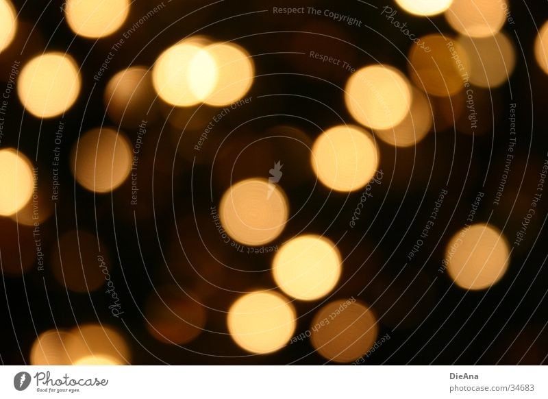 Luminous spots Circle Oval Yellow Brown Black Glittering Physics Blur Pattern Decoration Style Long exposure Point Warmth circles