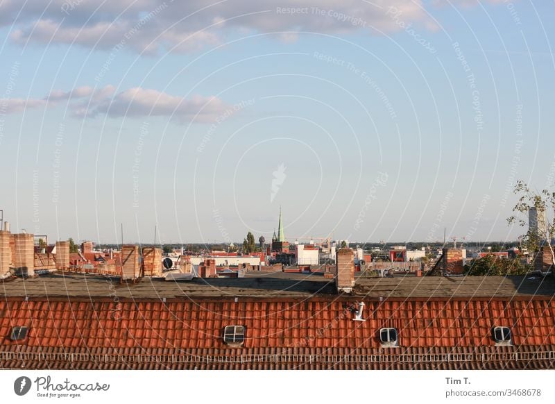 Berlin roofs Old building House (Residential Structure) Window Facade Town Deserted Downtown Capital city Old town Colour photo Architecture Backyard