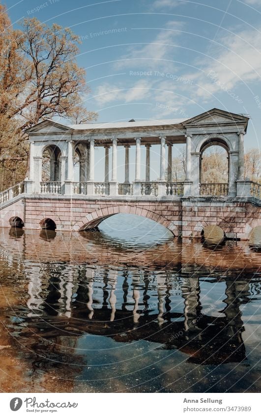 Architecture in spring colours on the lake Structures and shapes reflection Reflection Pastel tone Deserted Colour photo Facade Manmade structures Exterior shot