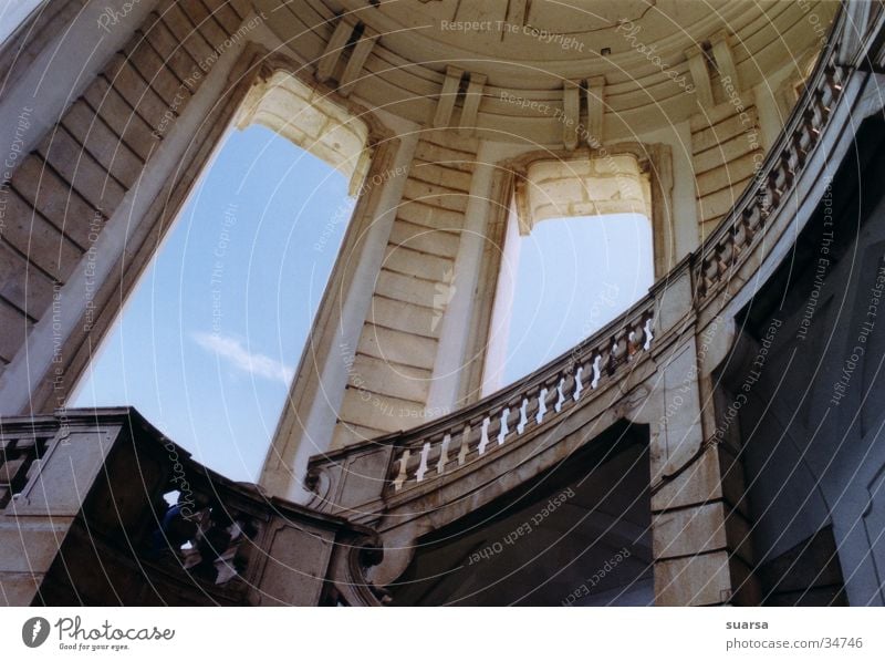 Monastery 1 Religion and faith Italy Vacation & Travel Naples Historic Building House of worship Carthusians Stairs Sky Architecture