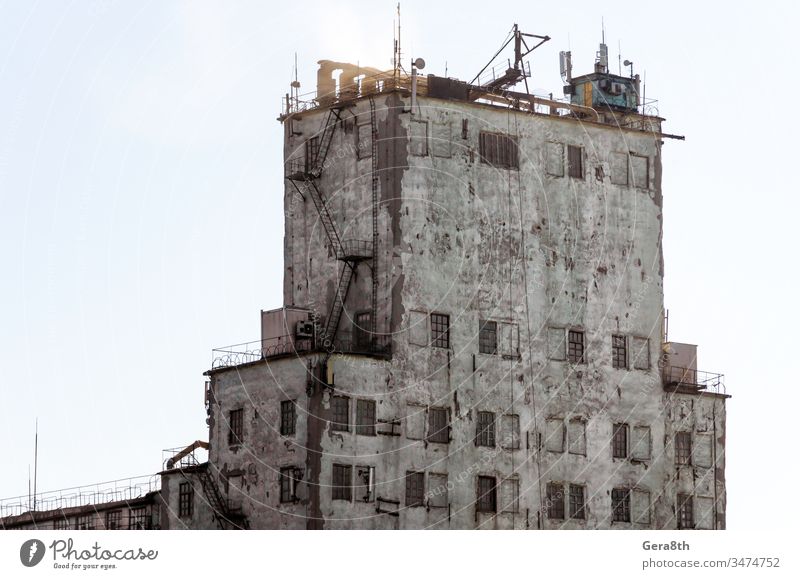 high old prison building in Ukraine architecture city closed corruption crime crisis evurope gloomy guarded imprisonment no one no people prosecution protection