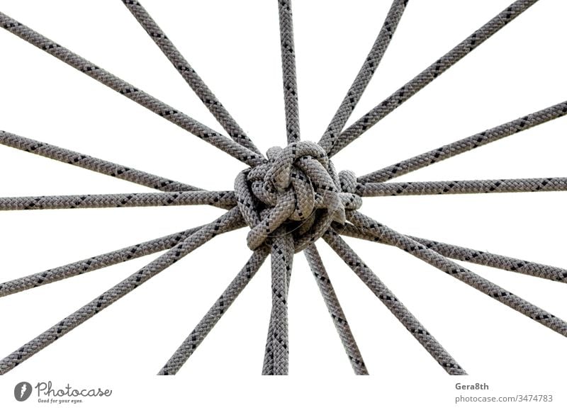 many ropes and one big knot close up abstract abstract background affiliation apposition attachment black cable close-up combination communications compound