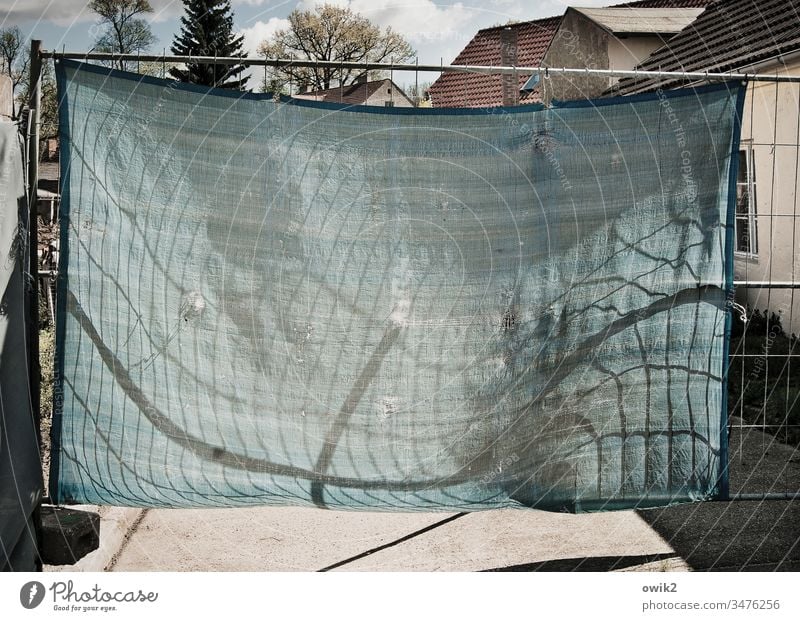 hung tarpaulin Hoarding cordon Tarp Metal Scaffolding houses Street Sunlight Village Shadow Light (Natural Phenomenon) lines Wind convex Stability stable