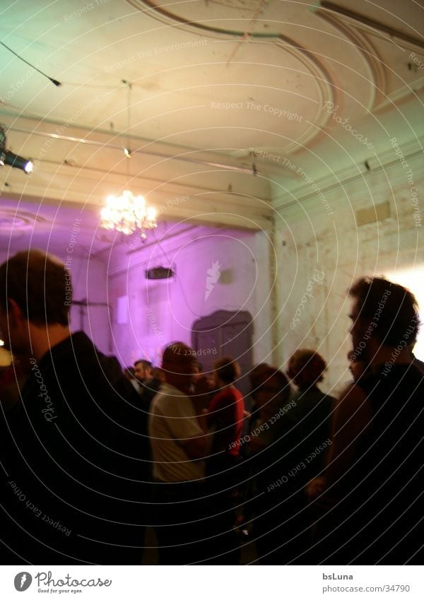 People in Berlin Flat (apartment) House (Residential Structure) Party Art Exhibition Group Human being Old squat house