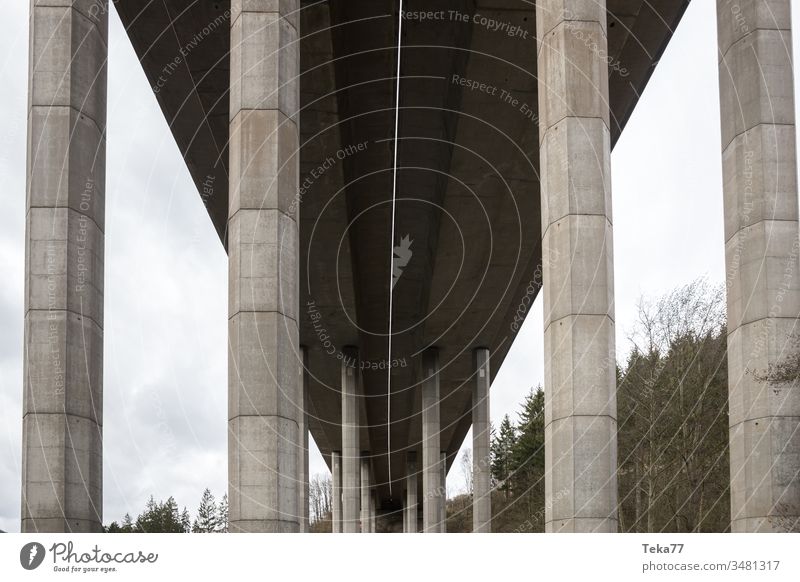 Motorway bridge #1 Highway Motoring Bridge motorway bridge Gray Transport