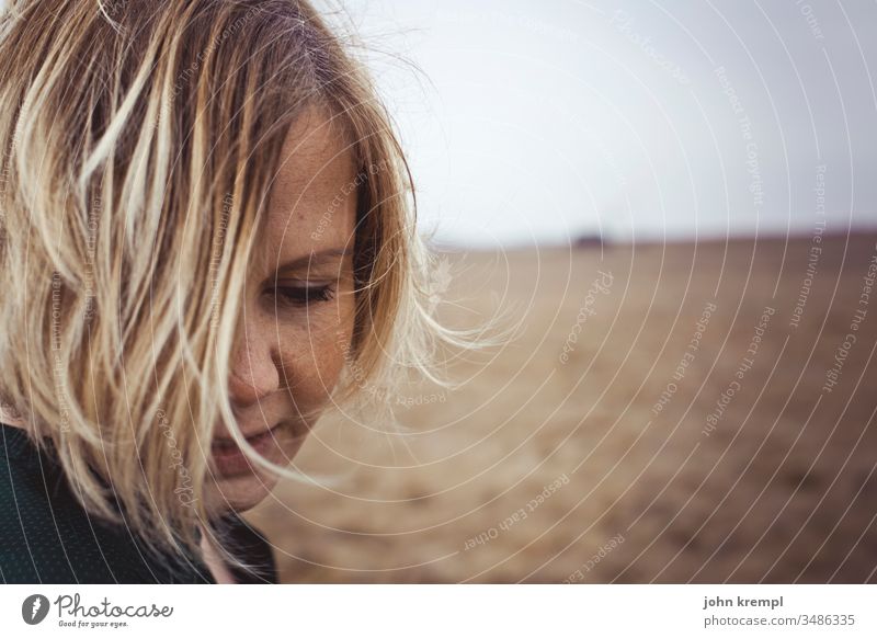 submerged Face of a woman portrait Authentic pretty naturally Long-haired Feminine Young woman 18 - 30 years Youth (Young adults) Hair and hairstyles