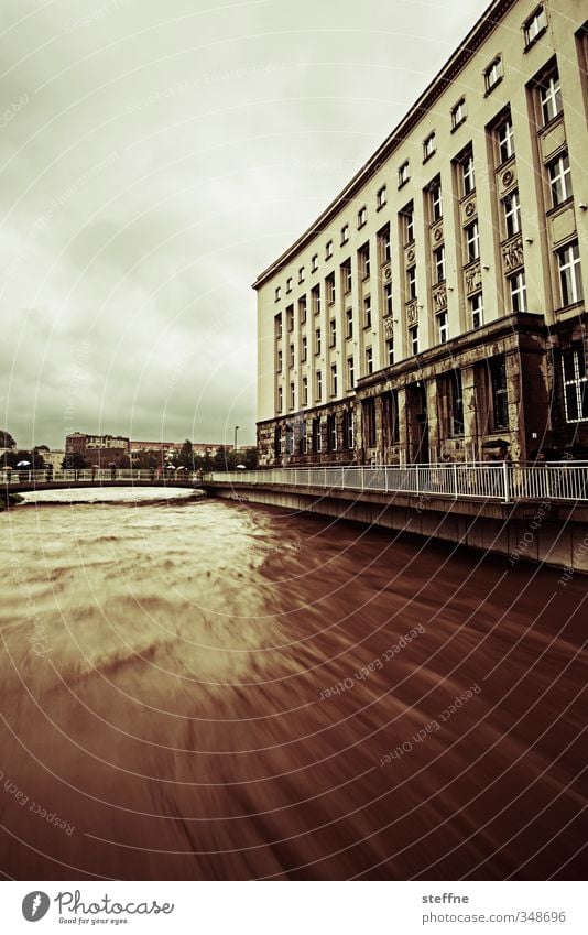 When's the tide coming? Environment Nature Bad weather Rain Chemnitz Fear Dangerous Distress Flood High tide Deluge Colour photo Exterior shot