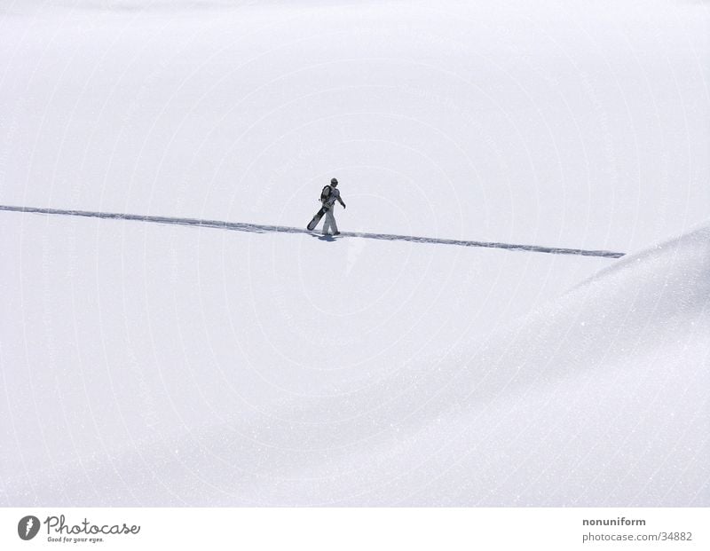 &lt;font color="#ffff00"&gt;-=i´m=- proudly presents Snowboarder Loneliness Pedestrian Winter Vacation & Travel Sports Snow track 1 Individual Carrying