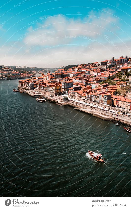 View of the Douro and Porto in the north of Portugal Nature Environment coast Emotions Loneliness Gray Gloomy Subdued colour Central perspective