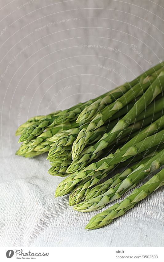 Green asparagus freshly harvested. Asparagus Asparagus season Bunch of asparagus federation green asparagus Asperagus harvest Harvest Vegetable Nutrition