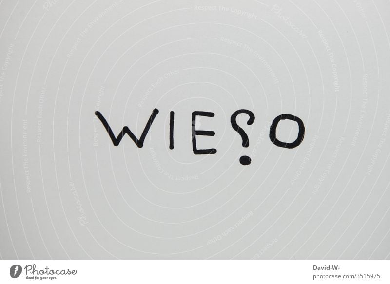 why? Word creatively Creativity visualization Wordplay word picture Question mark asking Answer flaked Paper Ask Art Characters Neutral Background Deserted