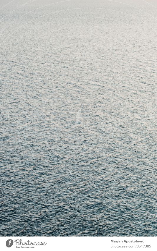 Surface of the deep blue sea in sunset light abstract adventure aqua background beautiful beauty clean clear copy dream empty environment evening flat idyllic