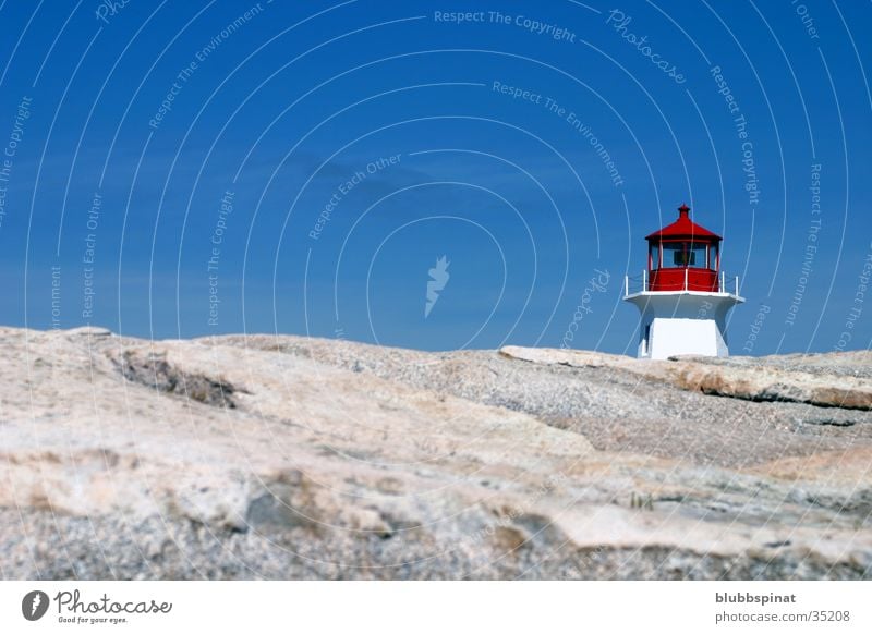 Peggy's Cove Lighthouse 2 Ocean East coast Architecture nova Scotia Rock Sun Sky