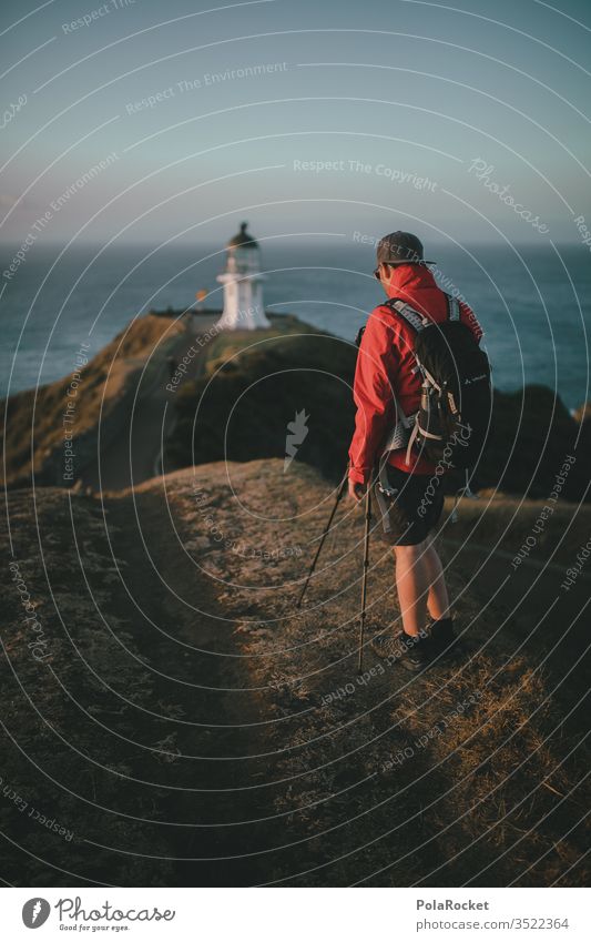 #As# get it in Lighthouse Coast Ocean Landscape Sky Nature Colour photo Exterior shot Day Clouds Beautiful weather Water Horizon New Zealand