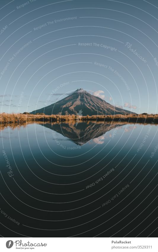 #As# MT mount taranaki New Zealand New Zealand Landscape Mountain Mountain range mountains Peak Blue reflection National Park Tourist Attraction Exterior shot