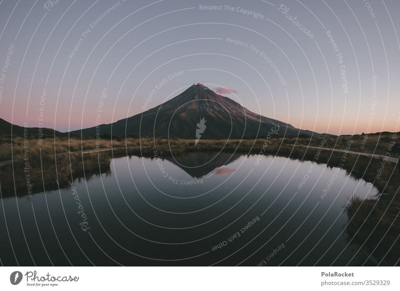 #As# Mountain in Breit mount taranaki New Zealand New Zealand Landscape National Park Lake mountain lake reflection wide Wanderlust Travel photography travel