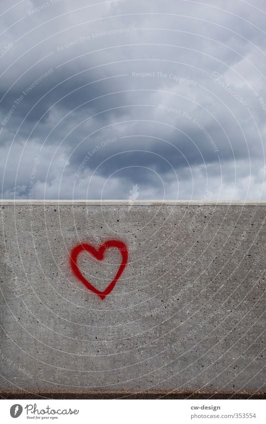 The wall must be removed Art Exhibition Work of art Clouds Storm clouds Weather Bad weather Deserted Manmade structures Building Wall (barrier) Wall (building)