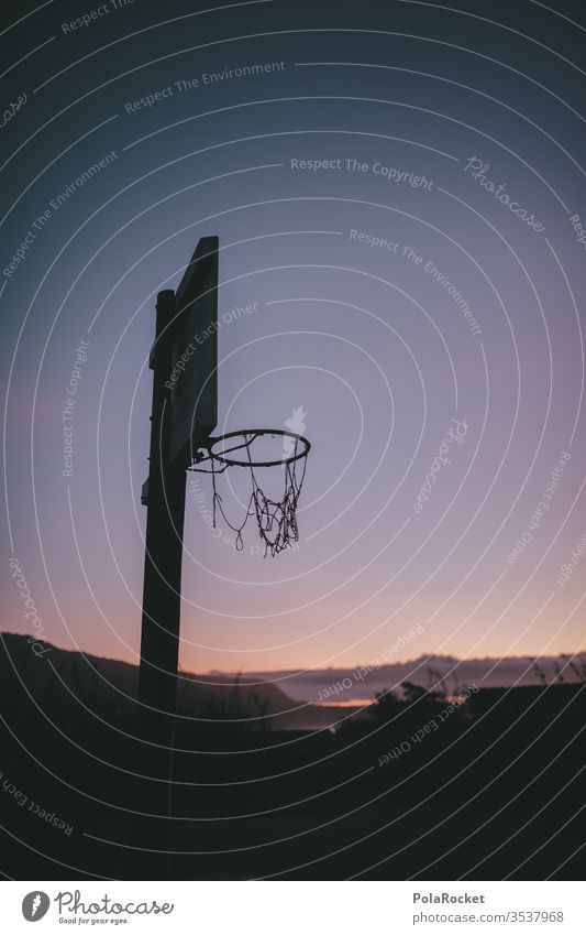 #As# Three-way beat basketball hoop Basketball Basketball basket basketball court basketball net Paradise Leisure and hobbies vacation Vacation mood Deserted