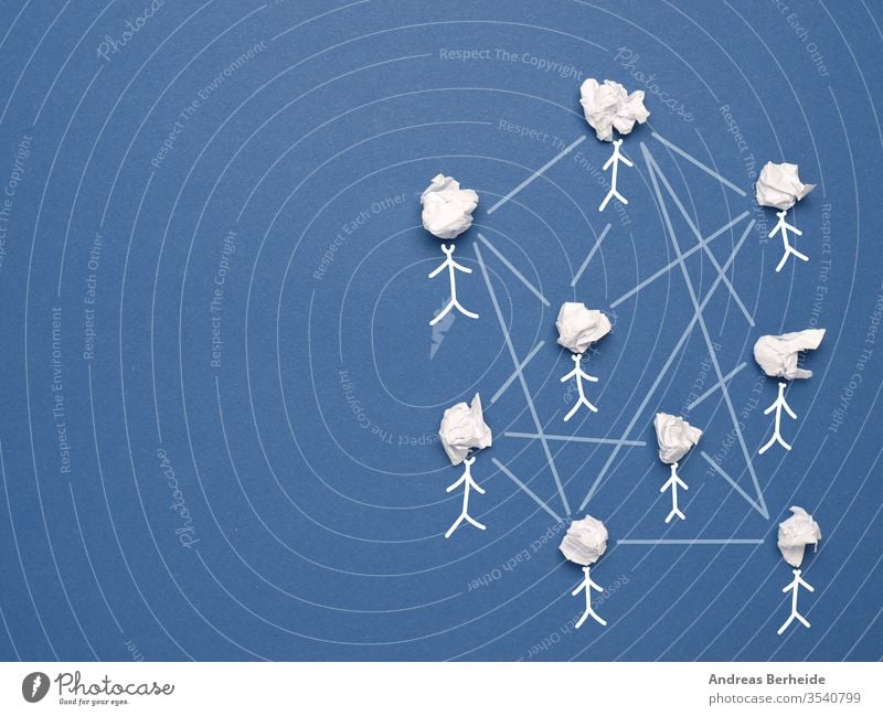 Abstract teamwork, network and community concept on a blue background market vision global banking e-commerce resources partner growth career customer location