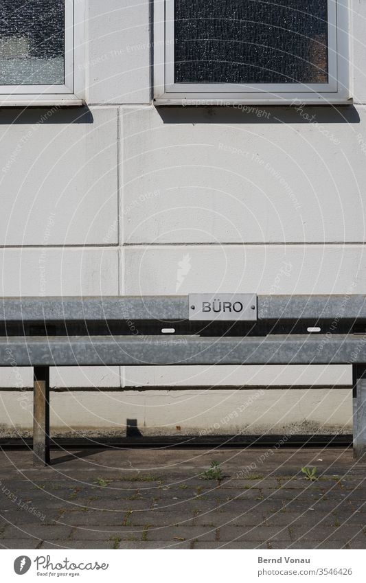 parking space office Parking lot Gloomy Gray everyday life Deserted Exterior shot Day Wall (building) built Wall (barrier) House (Residential Structure) Facade