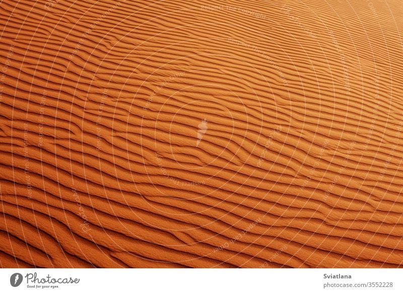 Wavy sandy texture on the dunes in the desert. View from above color adventure africa african arabian arabic background beautiful blue dry egypt empty erg