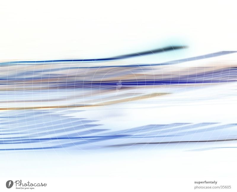 abstract 002 Cyan White Background picture Photographic technology Blue streak Movement Line