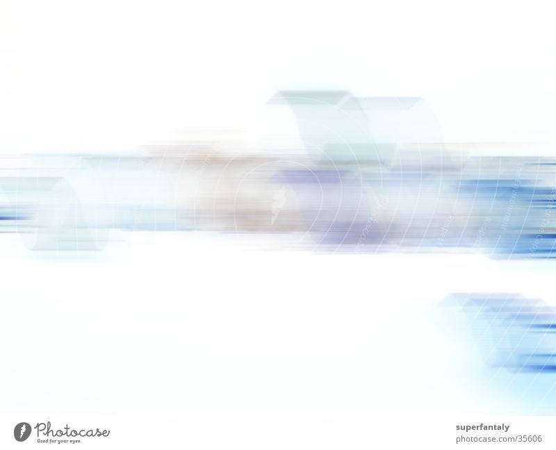 abstract 001 Cyan White Background picture Photographic technology Blue streak Movement