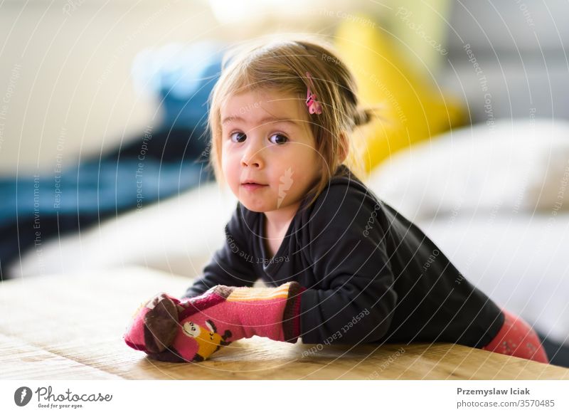 Two year old girl with big eyas portrait, Indoor shoot with natural light 1-3 yares old Child Family Selective Focus Toddler adorable baby background beautiful