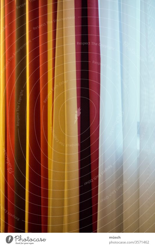 Window curtain and drape Red Black White Yellow Vista Decoration Adornment Theatre Drape crease Textiles Flat (apartment) Gathering Jewellery opulence