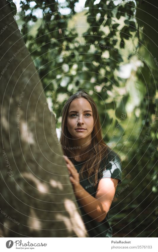 #A10# Summer day XIII youth researches explore reconnoitring Experiencing nature Love of nature Nature reserve Calm portrait Sunlight Human being Feminine