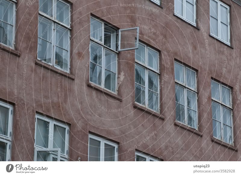 windows Window Window pane Facade Exterior shot Deserted Wall (building) Window frame built Glass Architecture bailer Reflection wood Old dilapidated Story