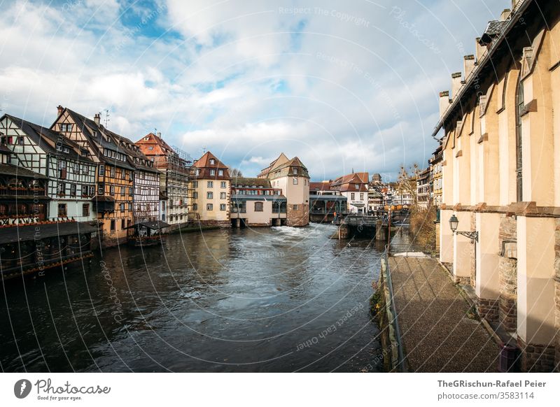 Colmar - View of the old town Village popular touristic River Housefront Old Exterior shot Historic House (Residential Structure) Tourism Vacation & Travel