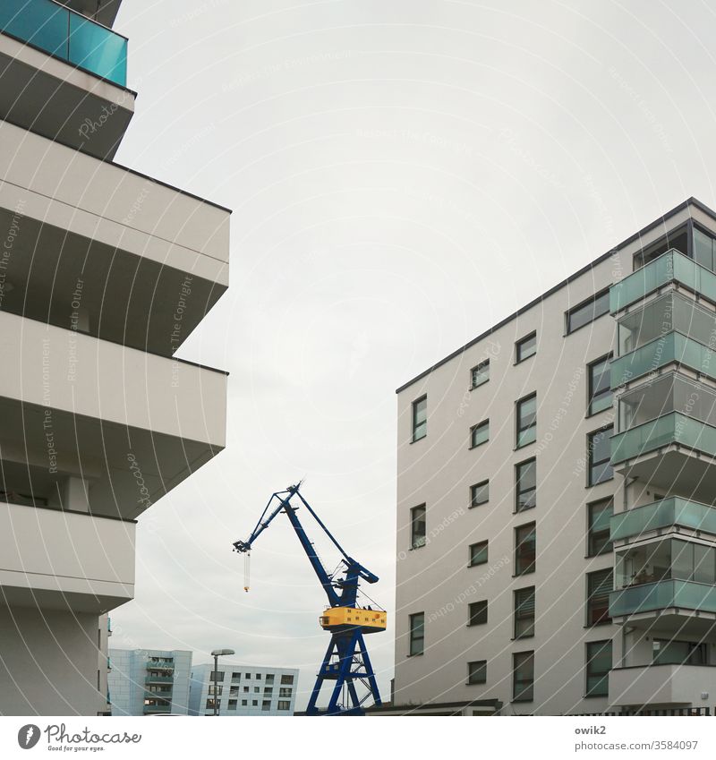 Blocked giant City Landmark Manmade structures Day Exterior shot Deserted built Concrete Stone Metal New residential area Neptune Shipyard urban Silhouette