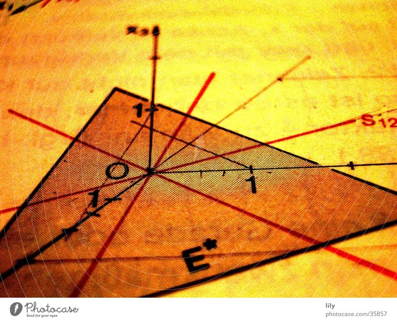 loving math #4 Mathematics School books Science & Research advanced course Calculation Level Line track straight trace point Analytical geometry