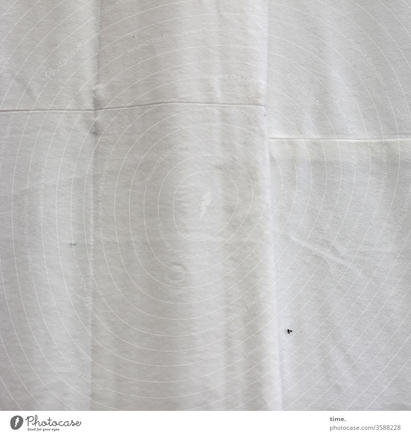 Lifelines #129 Cloth textile Linen Stitching Patch Surface mask sb./sth. Wrinkles Unpressed Bright opaque Bend Drape Curtain hang lifelines