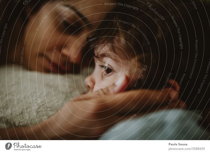 Mother and Daughter Together togetherness Love mother and child Child Happy Infancy motherhood Lifestyle people Happiness Cute Woman Caucasian Home Beautiful