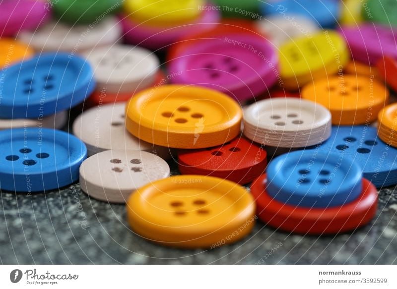 Colourful buttons knob Various multicoloured differences quantity Small Orange Many variegated purple pink Red Yellow green colored Blue Buttons colourful