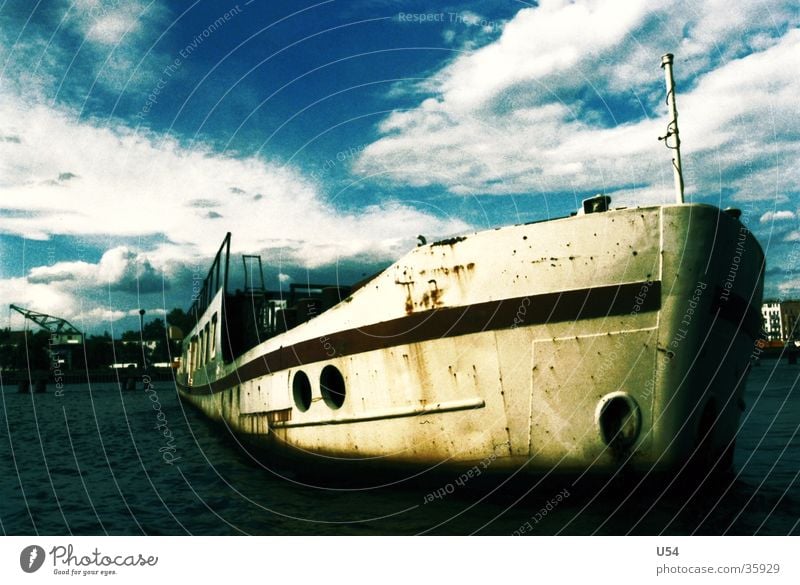 harbour tour Spree Watercraft Passenger ship Clouds in the sky Navigation River